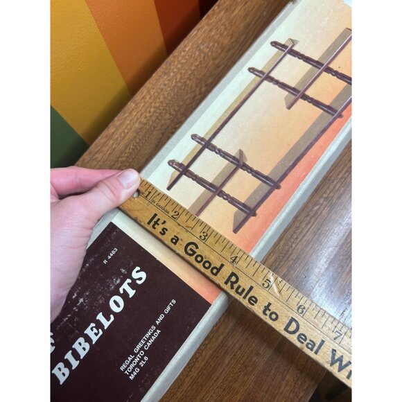 Vintage new in box shelf for minis Knick knacks crystals oils wooden - Picture 3 of 4